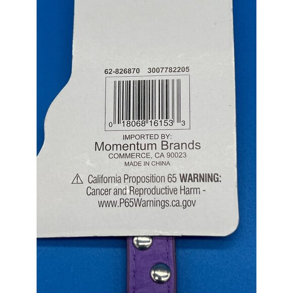 Purple Rhinestone Studded Pet Collar S Adjustable 14" - Picture 6 of 6